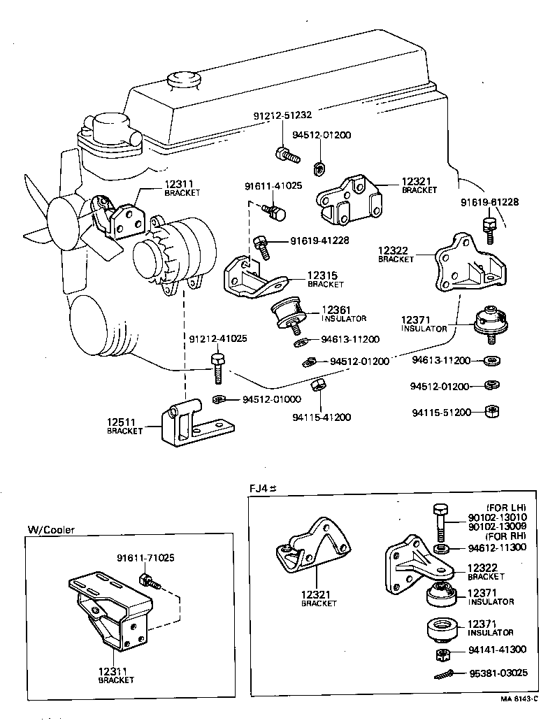  LAND CRUISER 40 45 55 |  MOUNTING