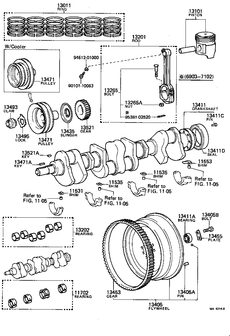  LAND CRUISER 40 45 55 |  CRANKSHAFT PISTON