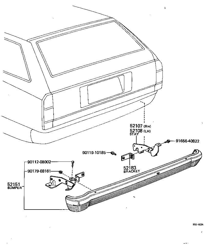  CROWN |  REAR BUMPER BUMPER STAY