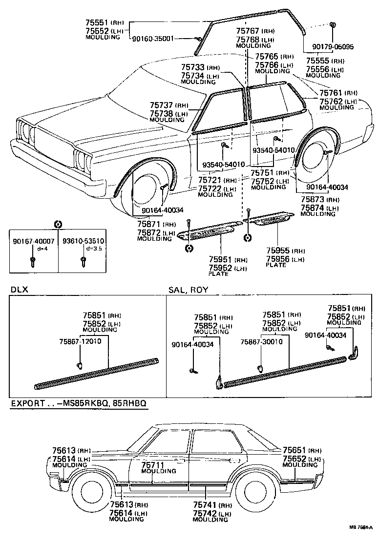  CROWN |  SIDE MOULDING