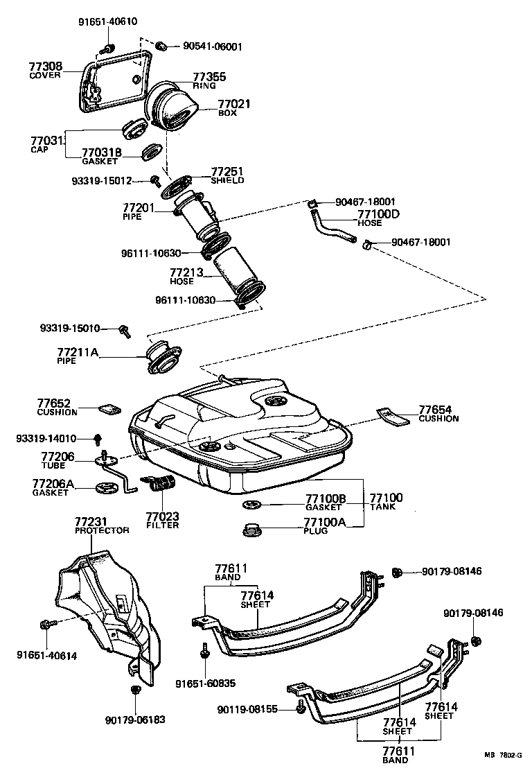  STARLET |  FUEL TANK TUBE