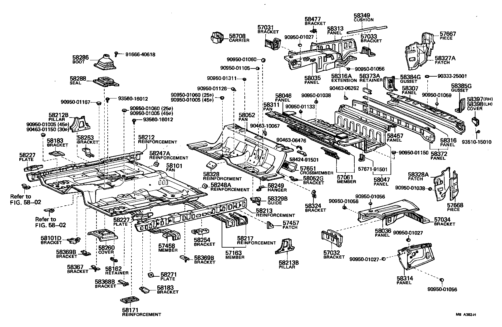  CROWN |  FLOOR PAN LOWER BACK PANEL