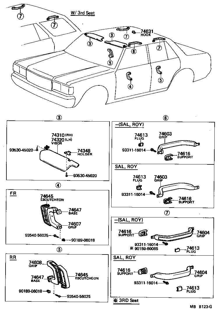  CROWN |  ARMREST VISOR