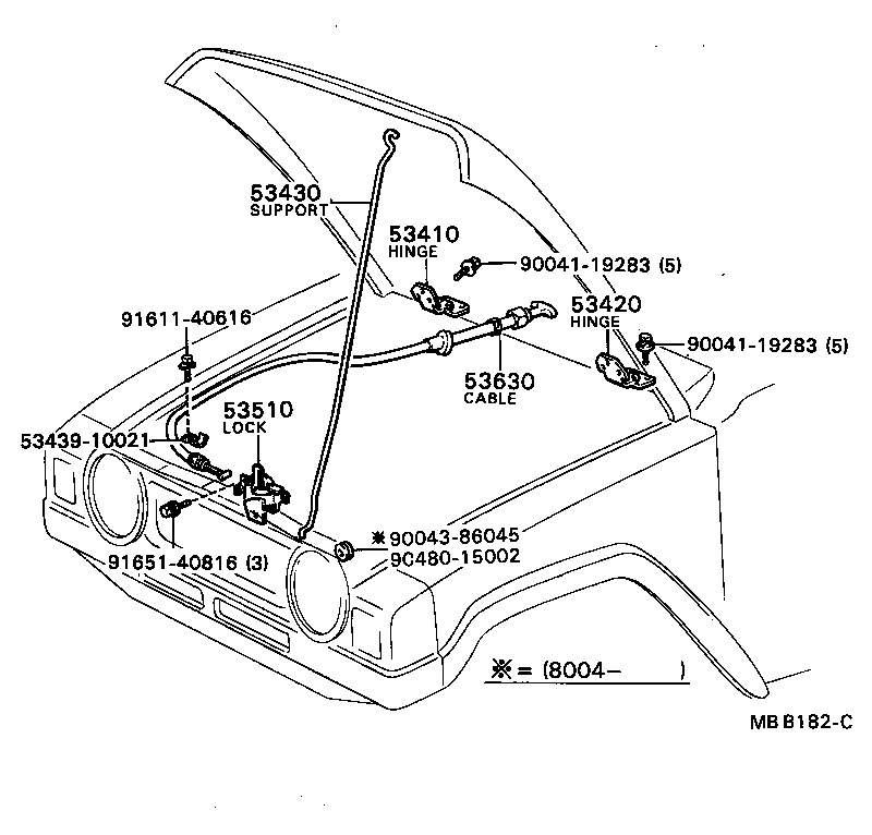  BLIZZARD |  HOOD LOCK HINGE