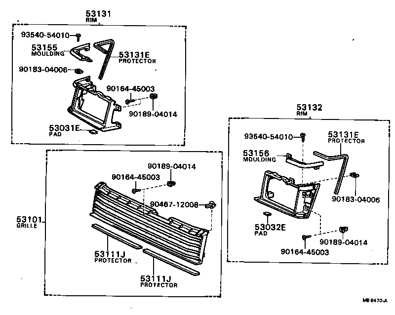  TERCEL |  RADIATOR GRILLE