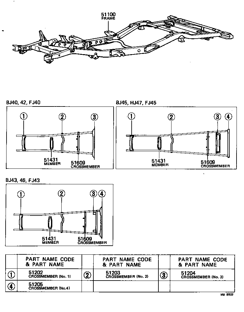  LAND CRUISER 40 |  FRAME