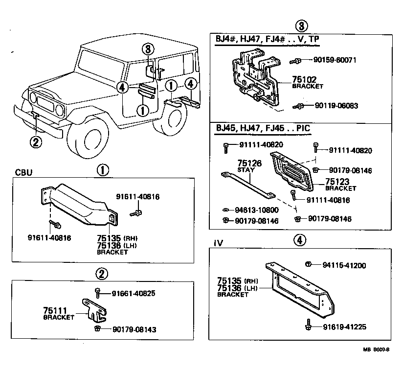  LAND CRUISER 40 |  TOOL BOX LICENSE PLATE BRACKET