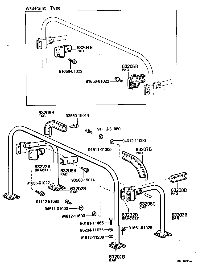  LAND CRUISER 40 |  PROTECTOR PIPE ROLL BAR HANDRAIL