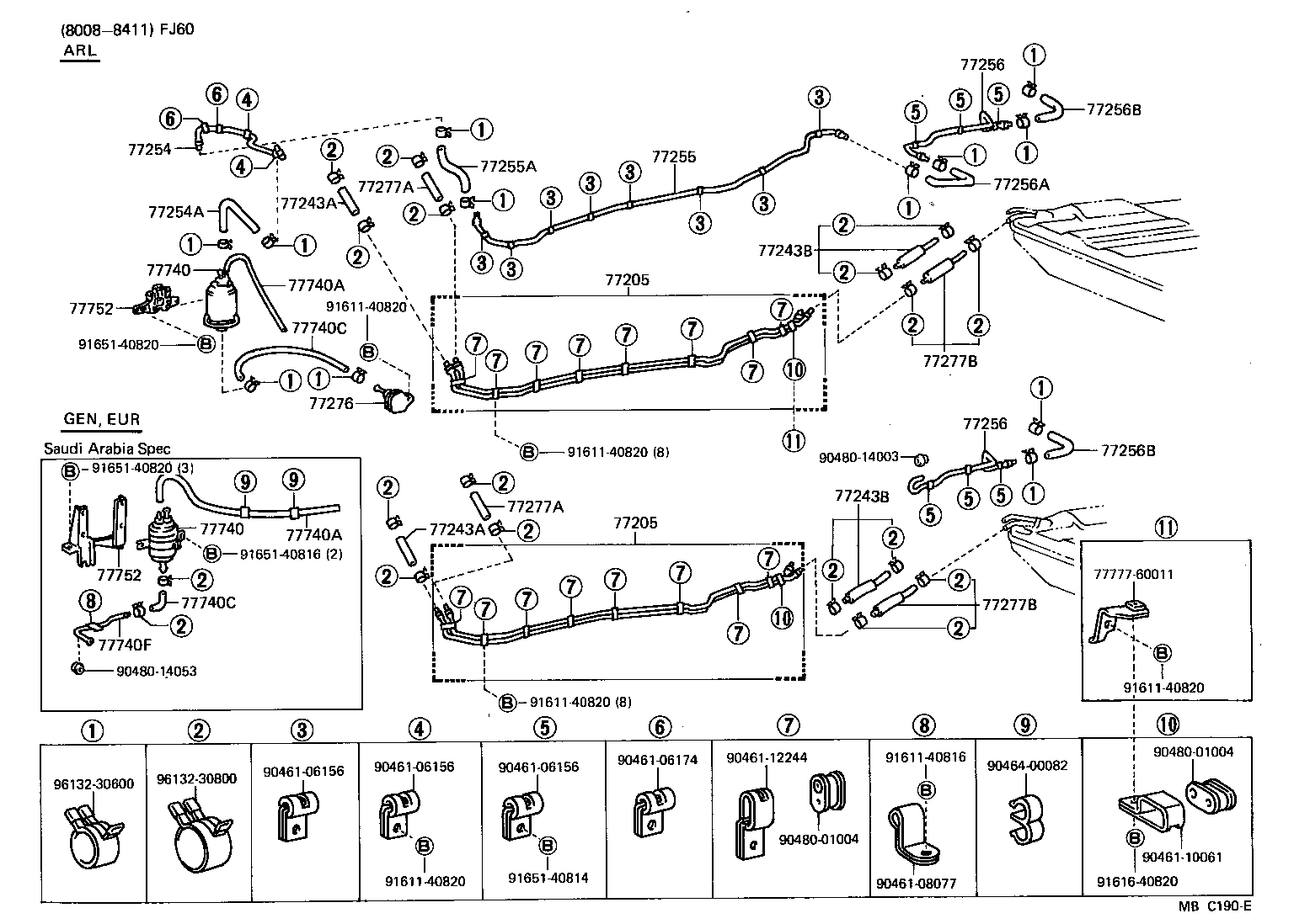  LAND CRUISER 60 |  FUEL TANK TUBE