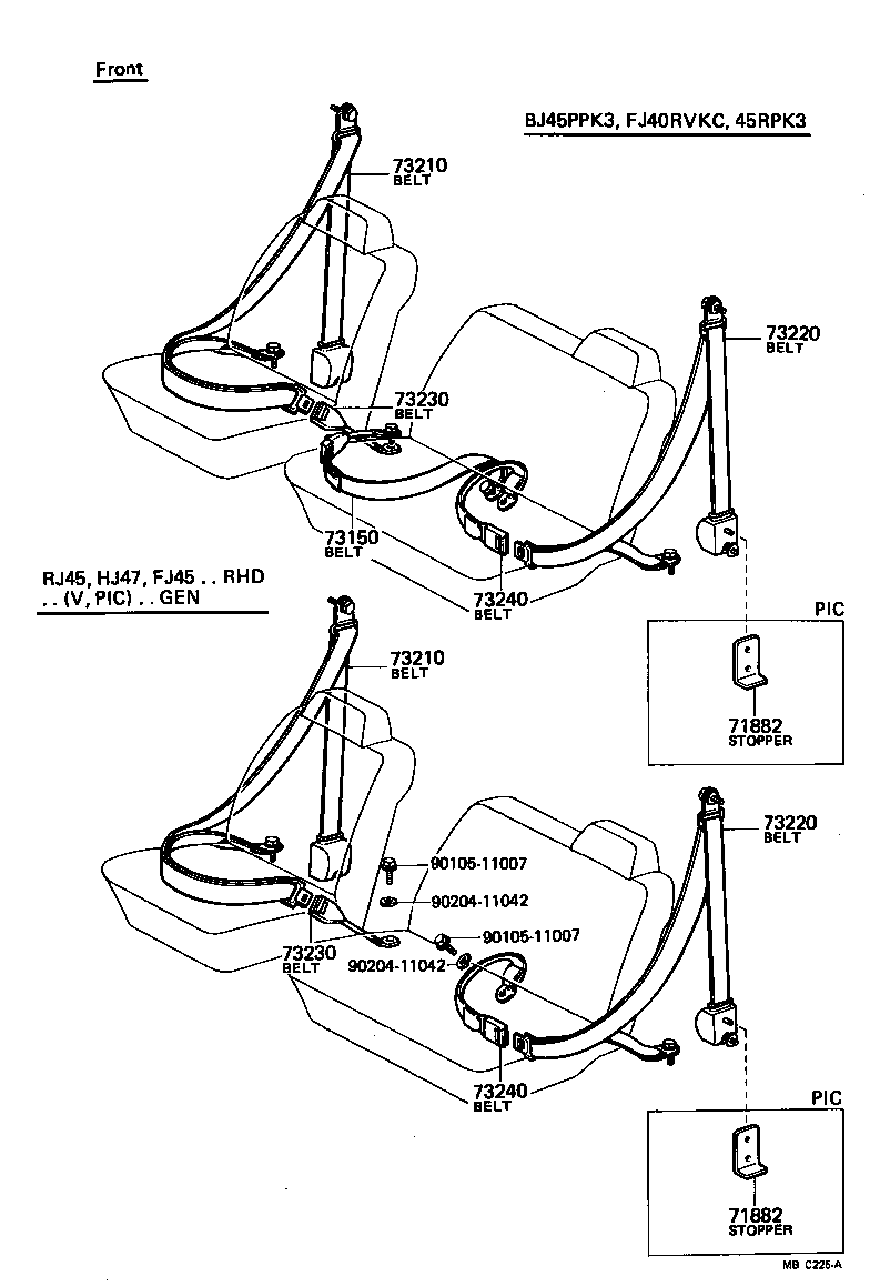  LAND CRUISER 40 |  SEAT BELT