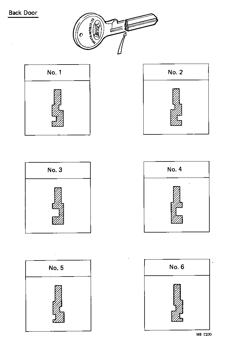  LAND CRUISER 40 |  LOCK CYLINDER SET