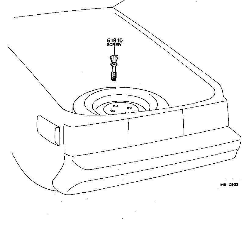  CELICA |  SPARE WHEEL CARRIER