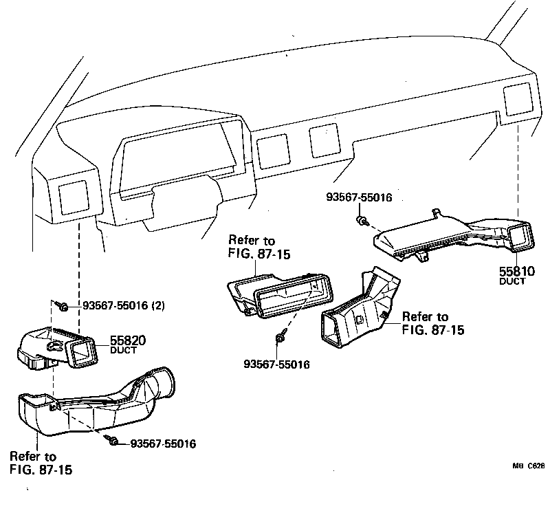  CELICA |  COWL VENTILATOR