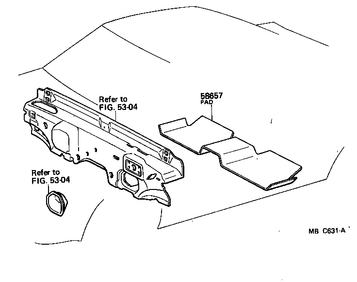  CELICA |  DASH SILENCER BOARD FLOOR SILENCER PAD