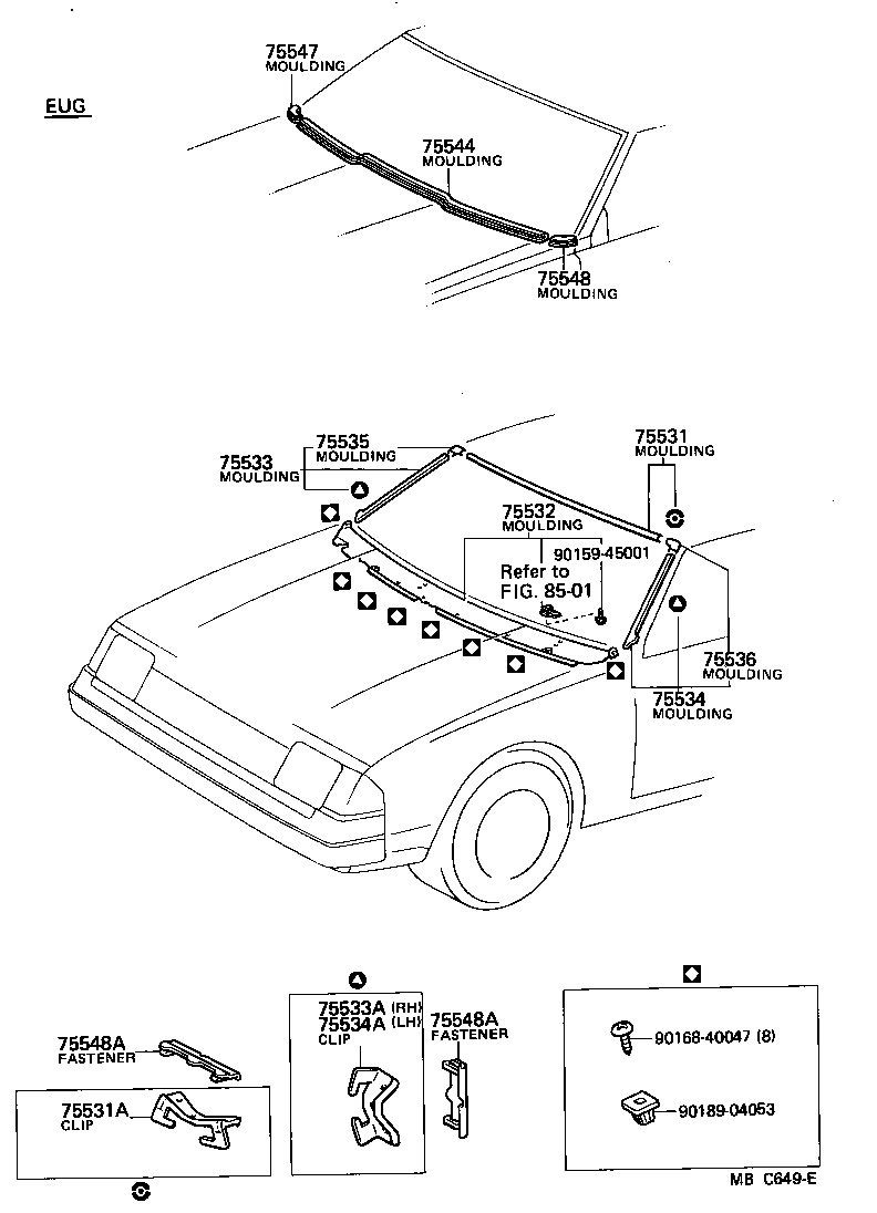  CELICA |  FRONT MOULDING