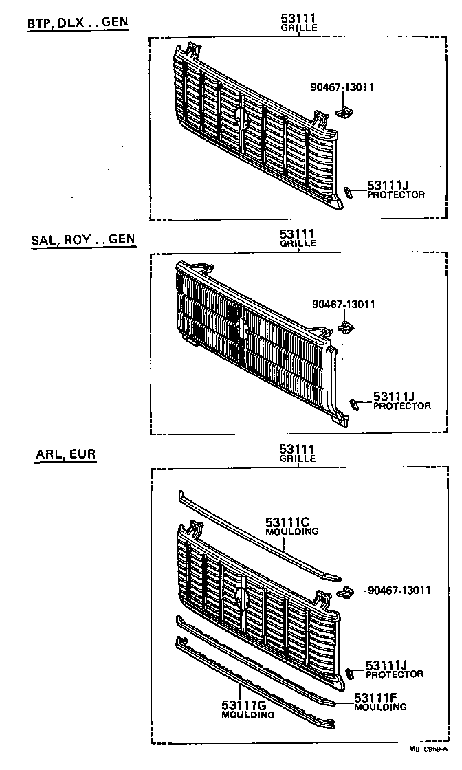  CROWN |  RADIATOR GRILLE