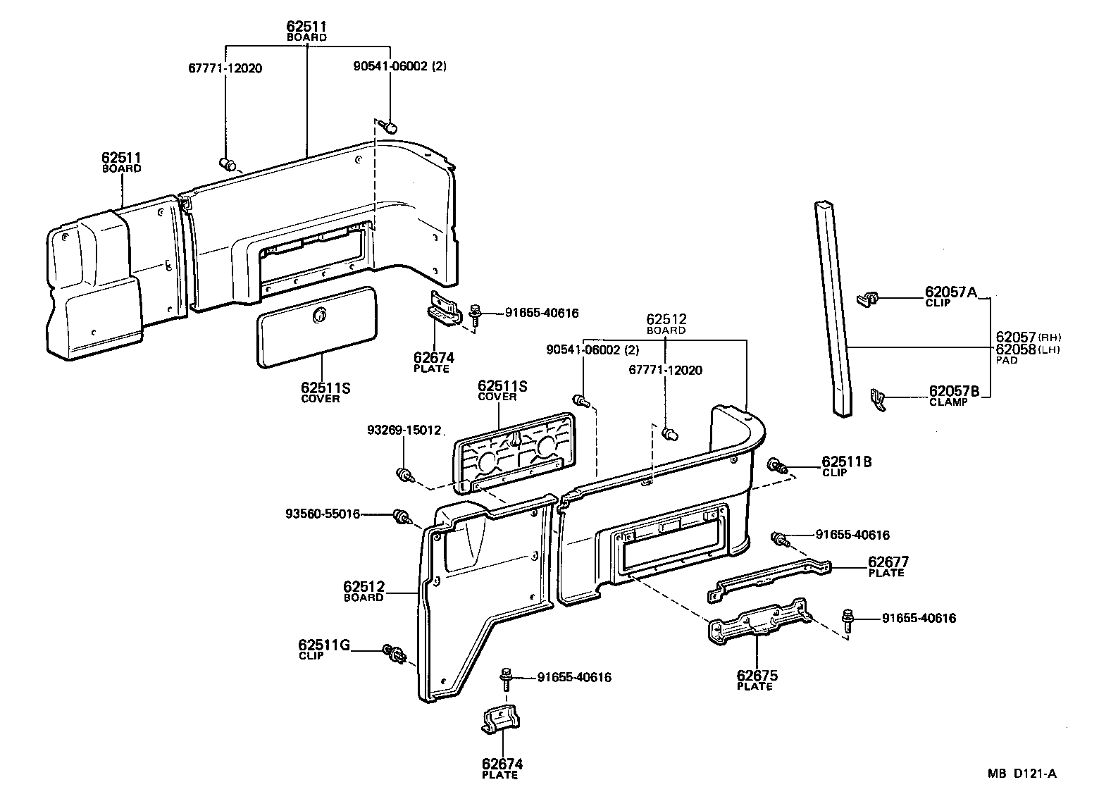  LAND CRUISER 40 |  INSIDE TRIM BOARD