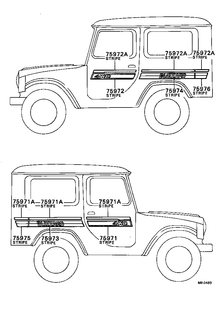  BLIZZARD |  BODY STRIPE