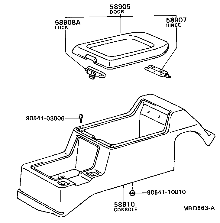  DYNA |  CONSOLE BOX BRACKET