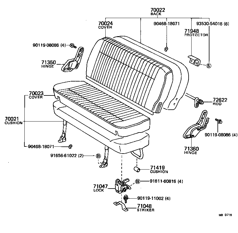  LITEACE |  SEAT SEAT TRACK