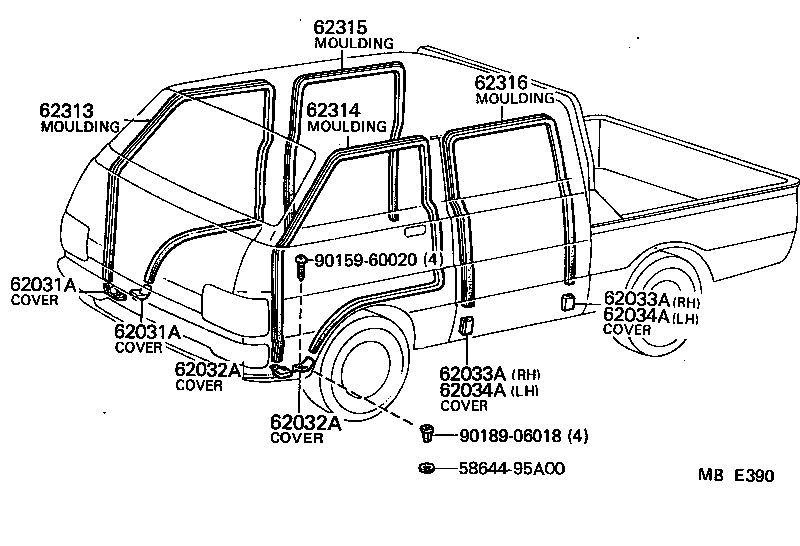  HIACE |  INSIDE TRIM BOARD