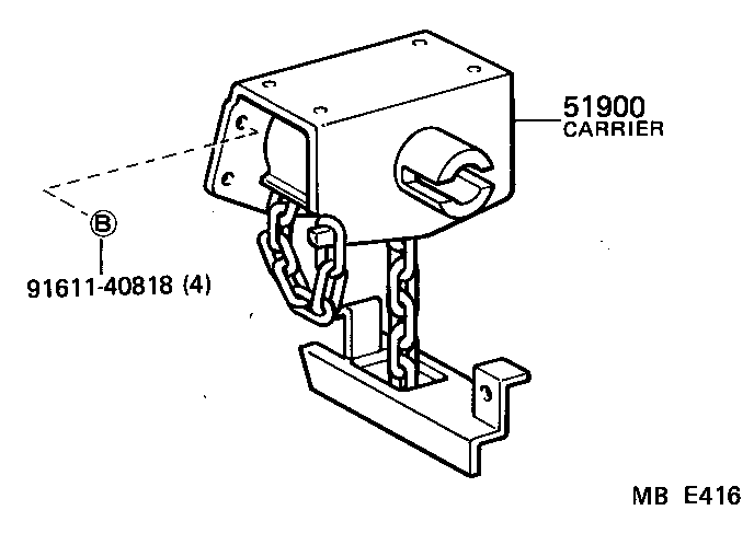  HIACE |  SPARE WHEEL CARRIER