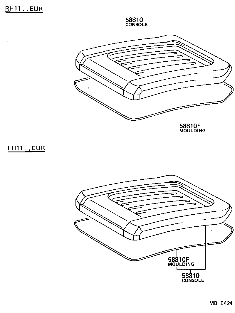  HIACE |  CONSOLE BOX BRACKET