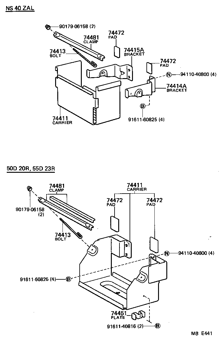  HIACE |  BATTERY CARRIER