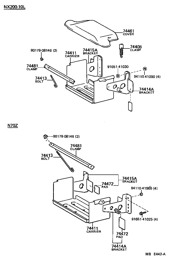  HIACE |  BATTERY CARRIER