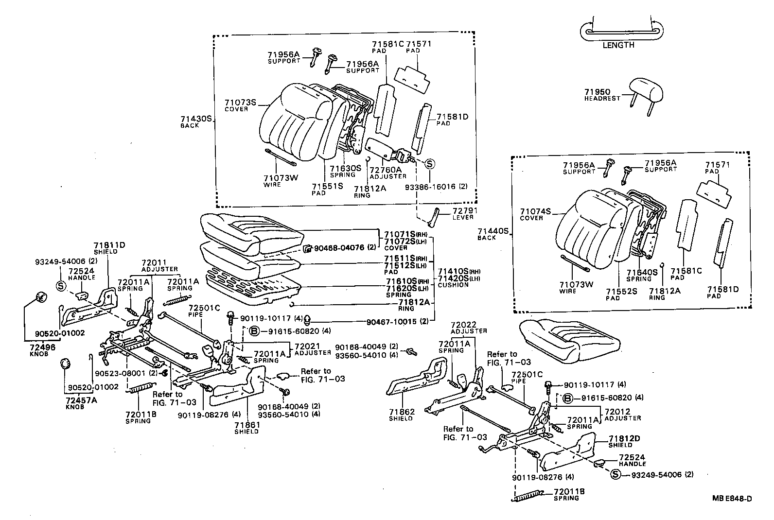  CAMRY |  FRONT SEAT SEAT TRACK