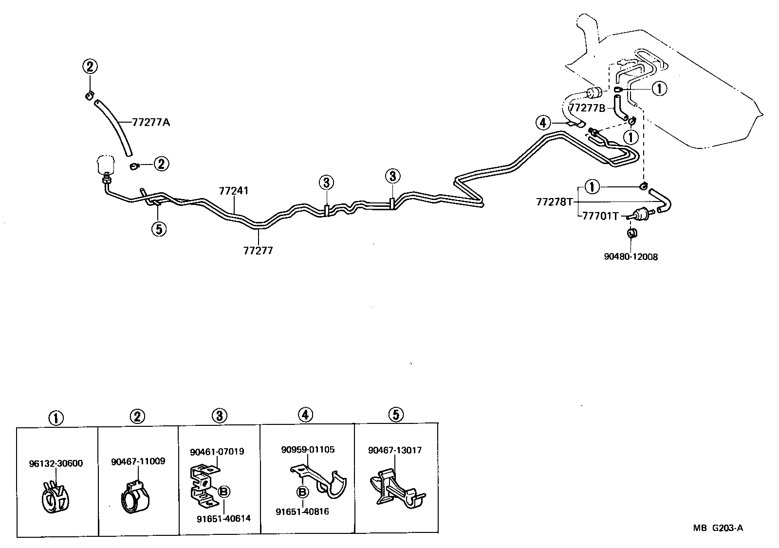  CELICA |  FUEL TANK TUBE