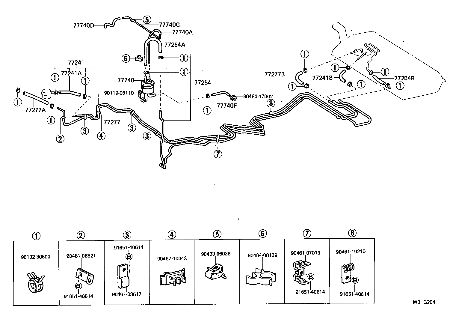  CELICA |  FUEL TANK TUBE