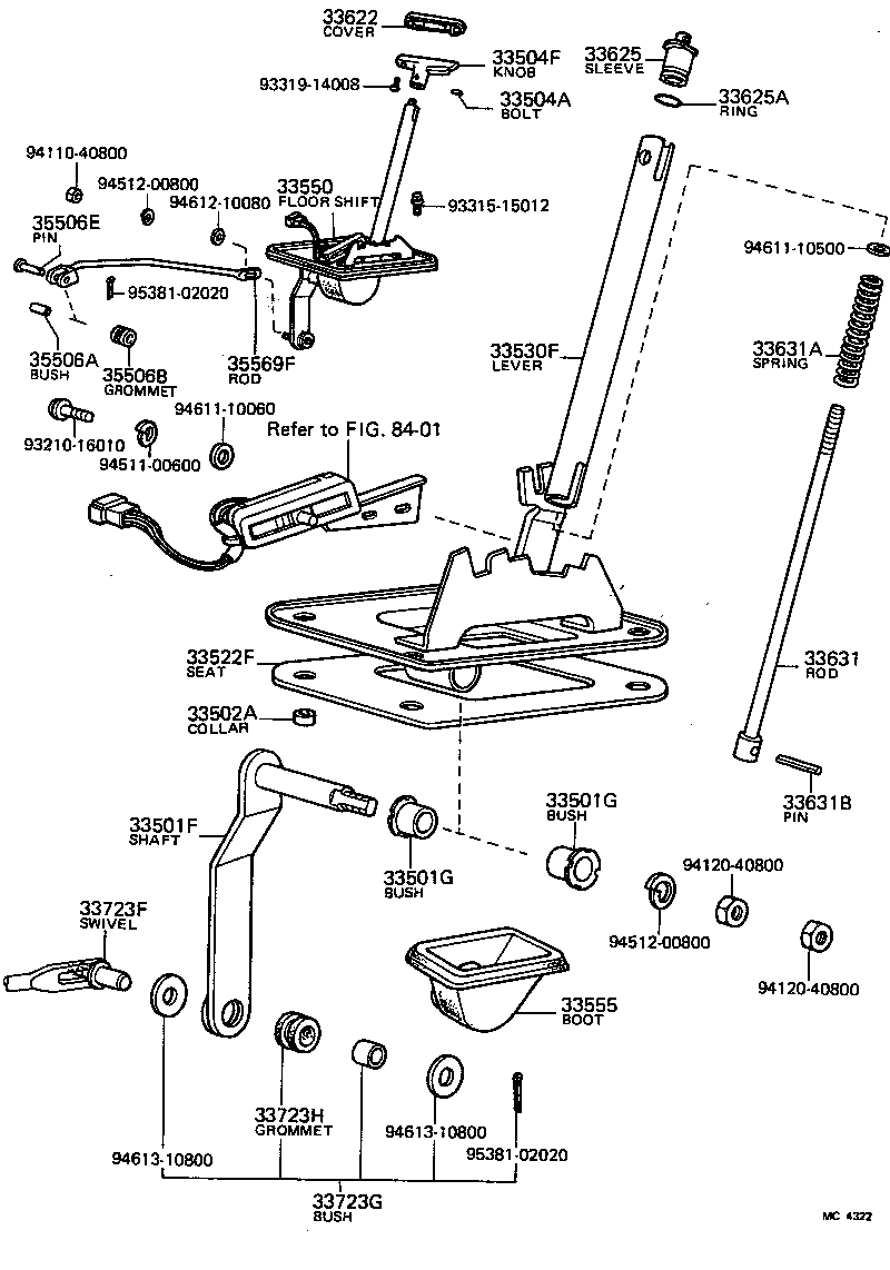  CARINA |  SHIFT LEVER RETAINER