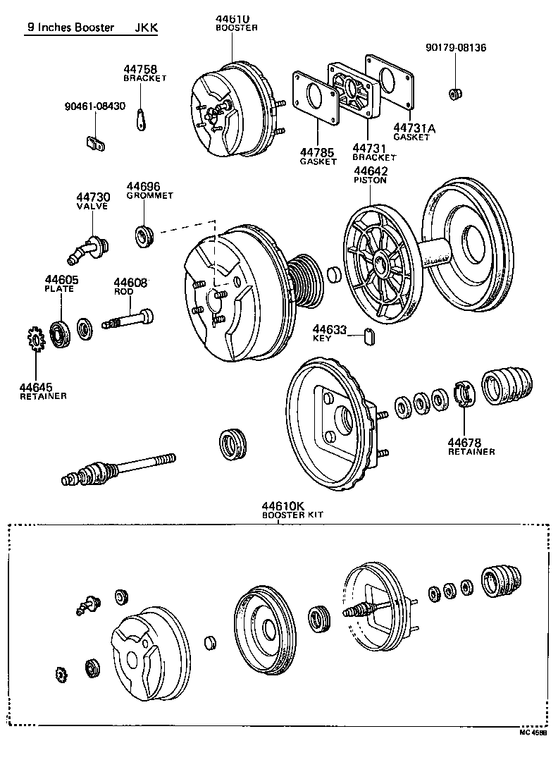  CROWN |  BRAKE BOOSTER VACUUM TUBE