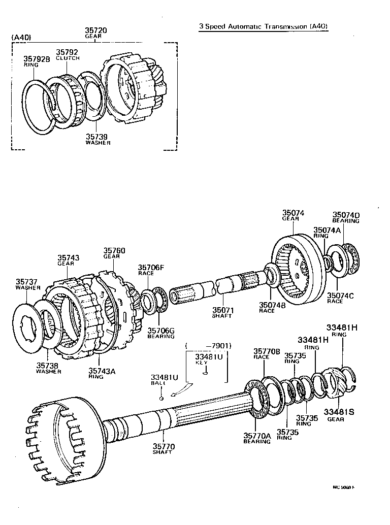  CROWN |  PLANETARY GEAR REVERSE PISTON COUNTER GEAR ATM