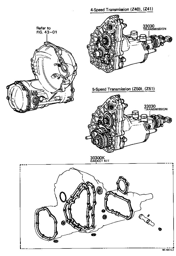  TERCEL |  TRANSAXLE OR TRANSMISSION ASSY GASKET KIT MTM
