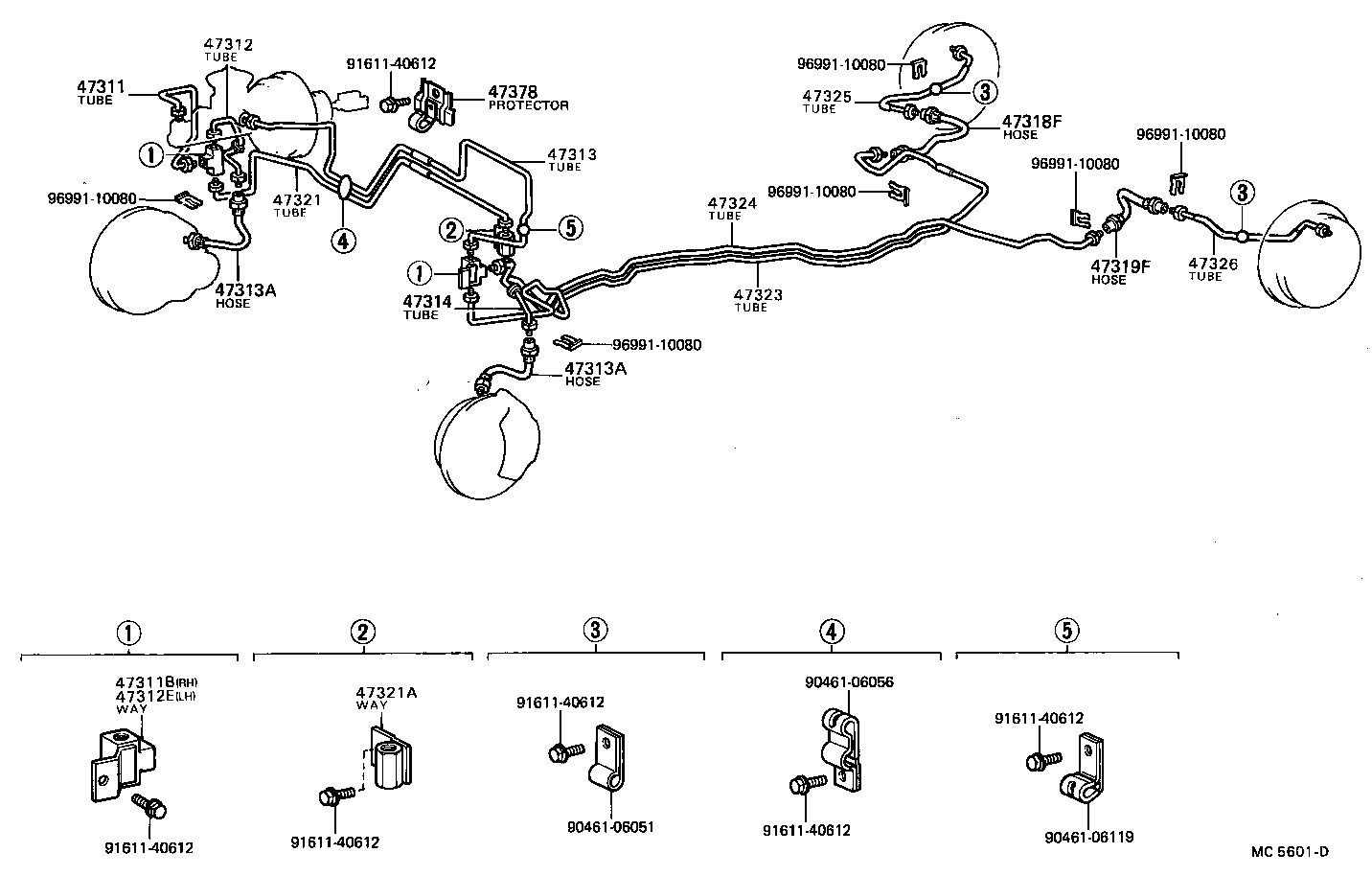  TERCEL |  BRAKE TUBE CLAMP