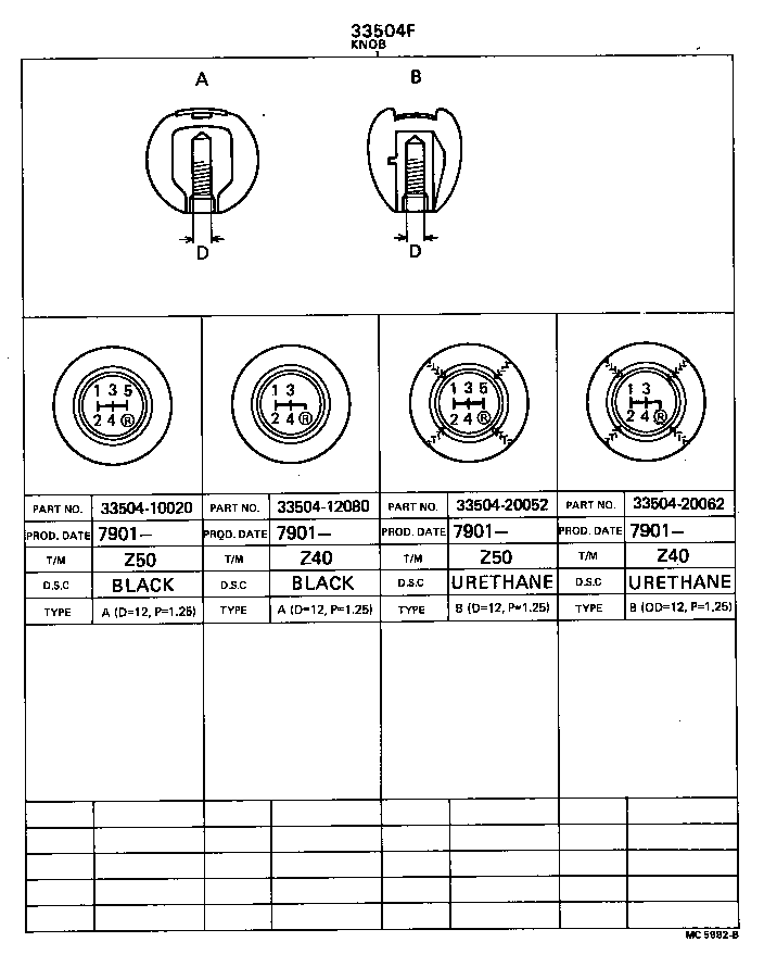  TERCEL |  SHIFT LEVER RETAINER