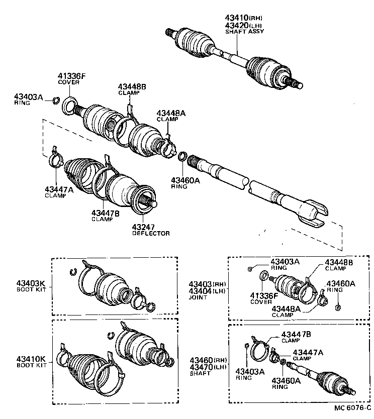  TERCEL |  FRONT DRIVE SHAFT