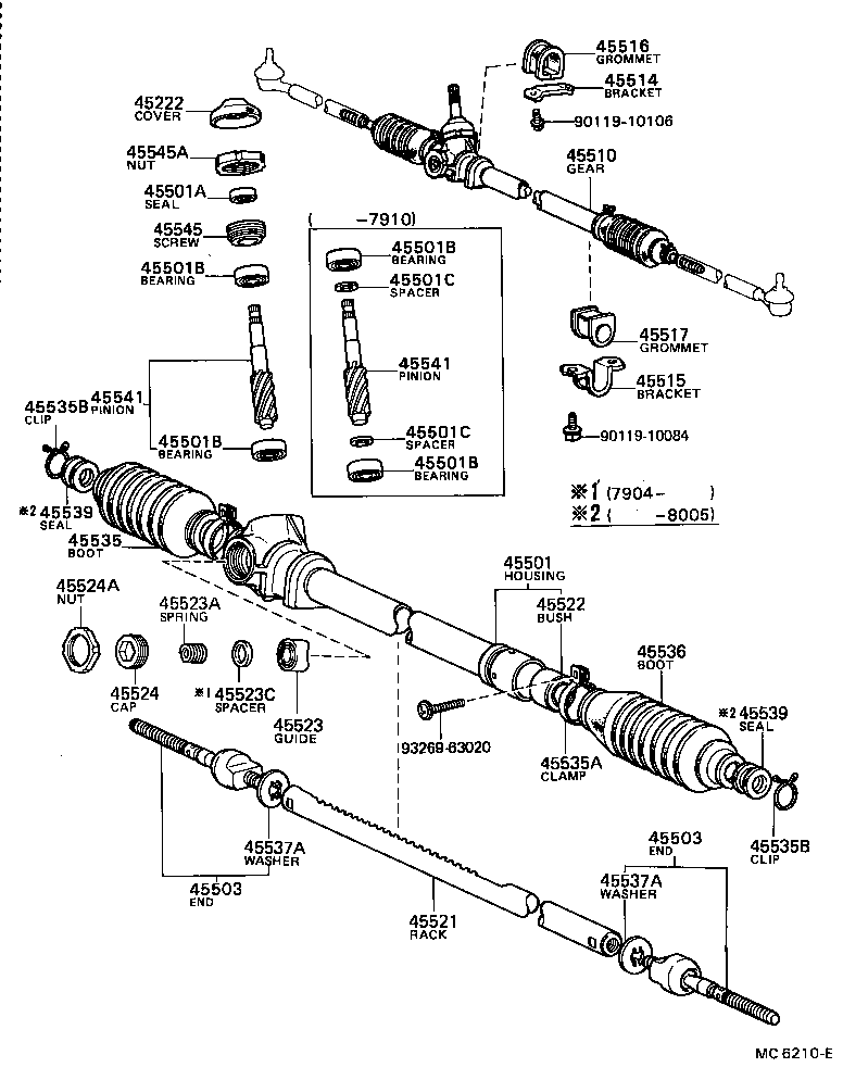  TERCEL |  STEERING COLUMN SHAFT