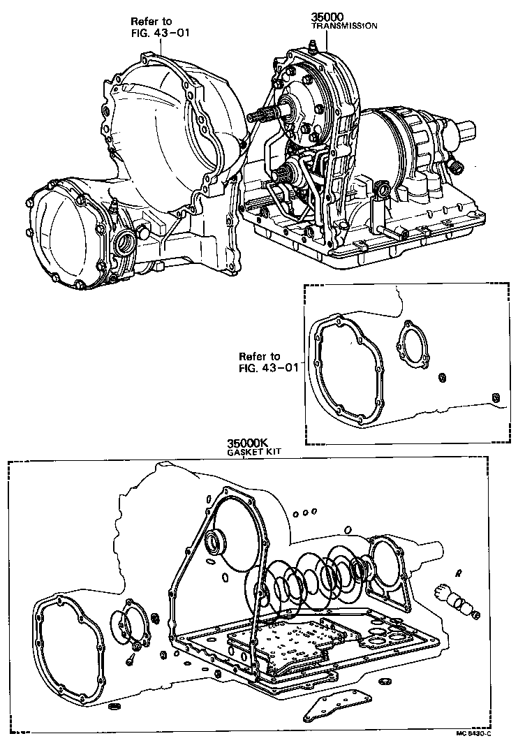  TERCEL |  TRANSAXLE OR TRANSMISSION ASSY GASKET KIT ATM