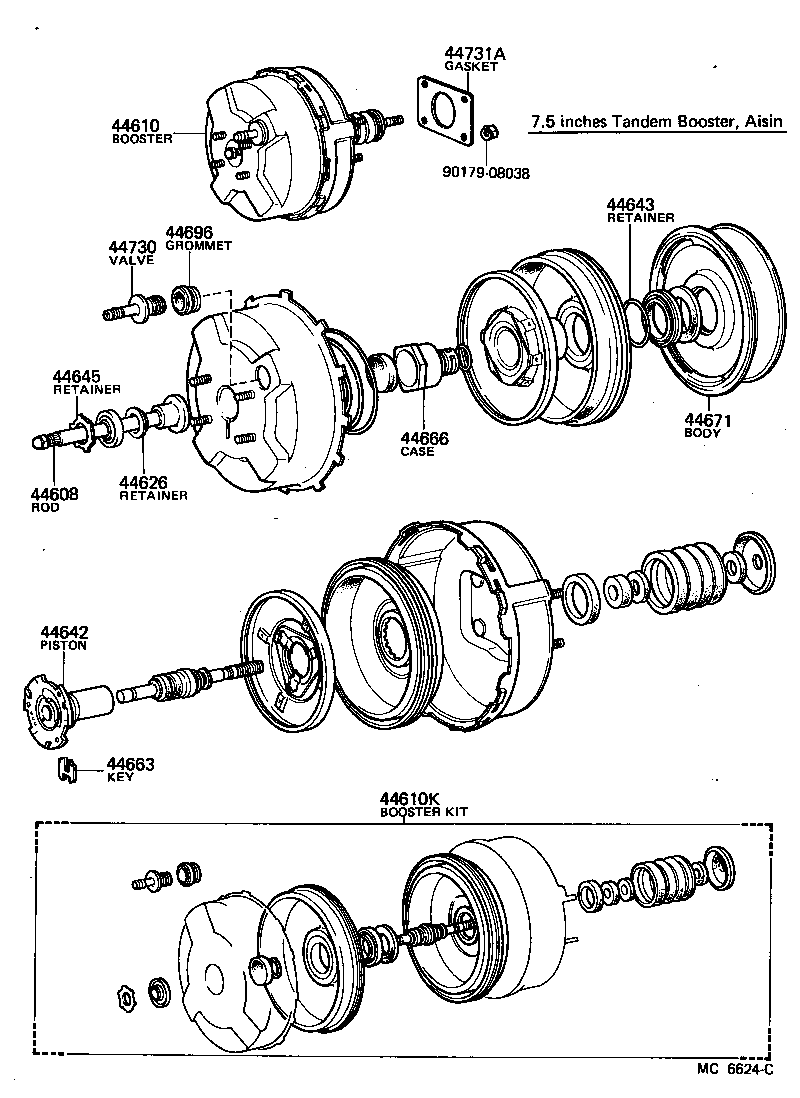  CROWN |  BRAKE BOOSTER VACUUM TUBE
