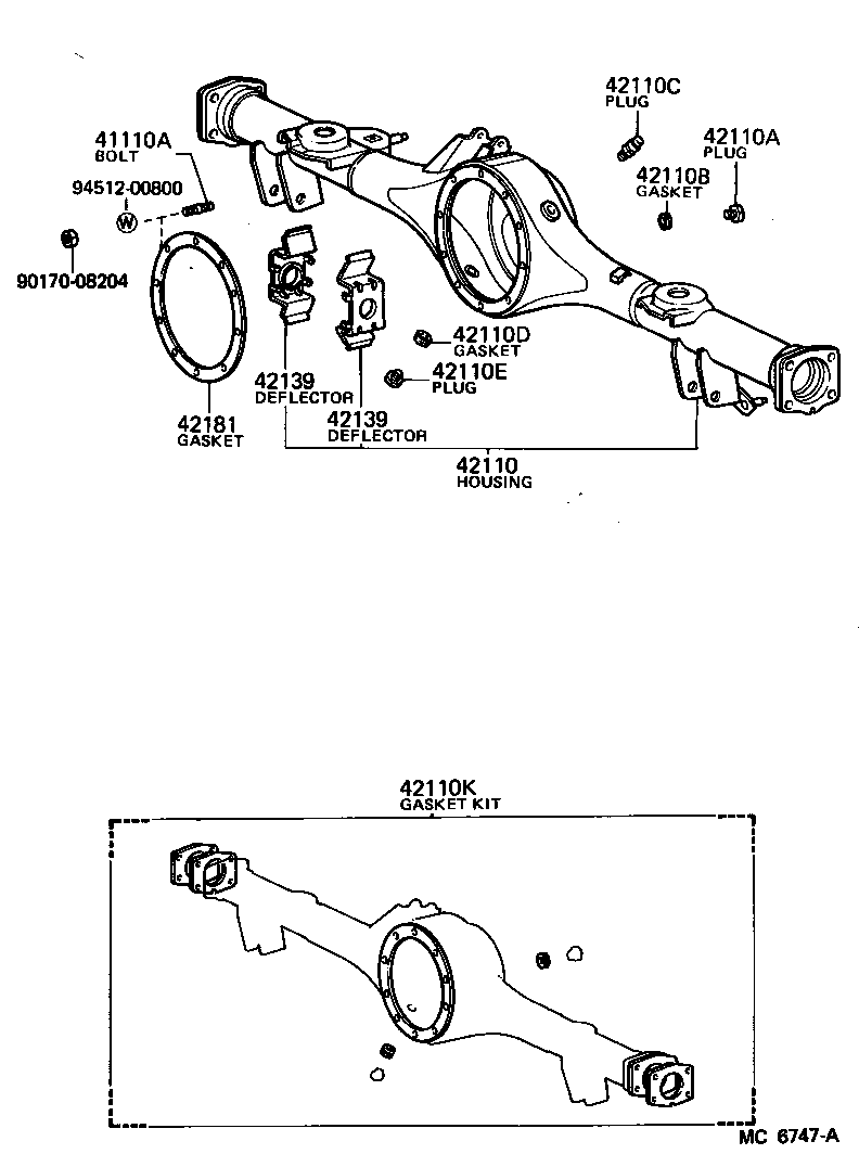  CROWN |  REAR AXLE HOUSING DIFFERENTIAL