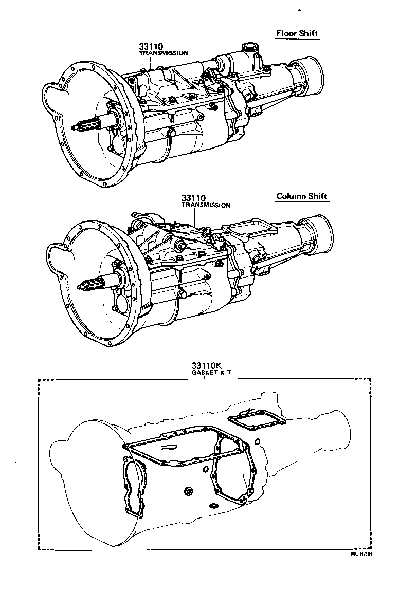  HILUX |  TRANSAXLE OR TRANSMISSION ASSY GASKET KIT MTM
