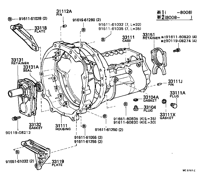 HILUX | CLUTCH HOUSING TRANSMISSION CASE MTM