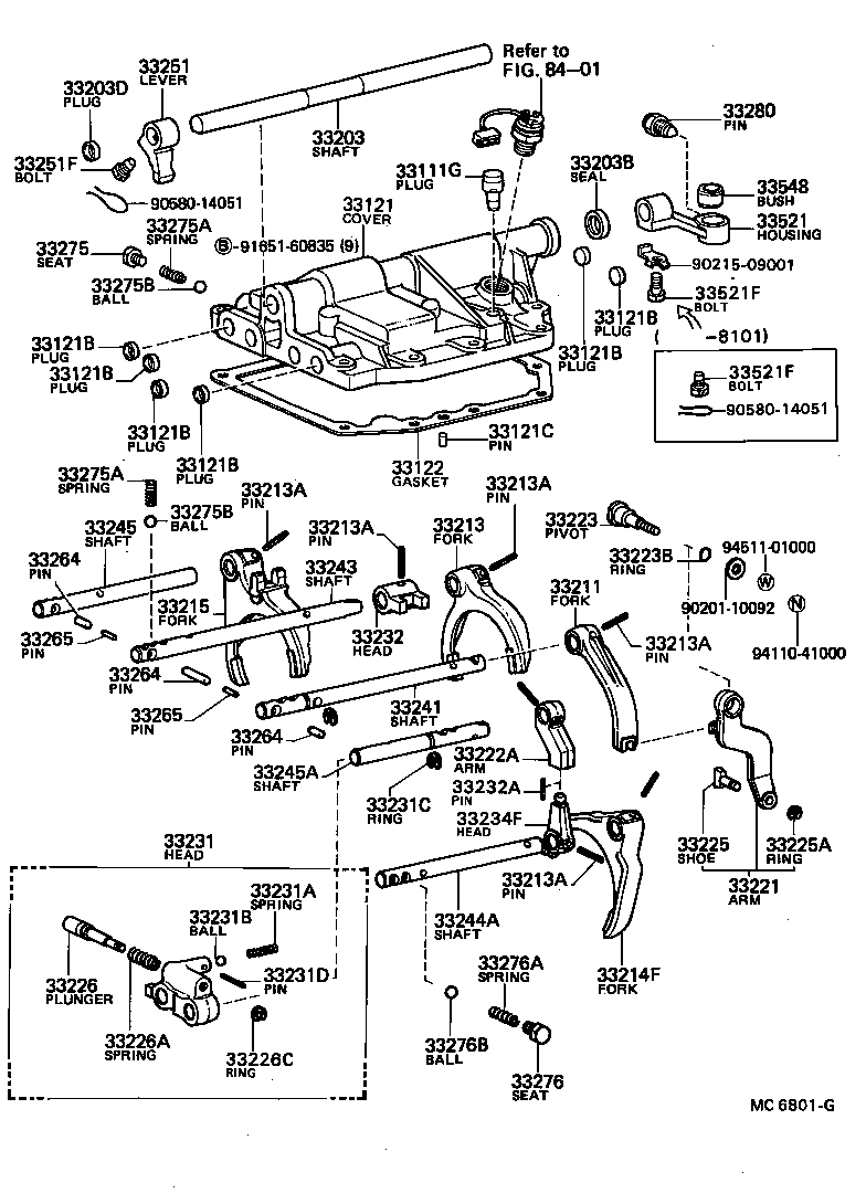  HILUX |  GEAR SHIFT FORK LEVER SHAFT MTM