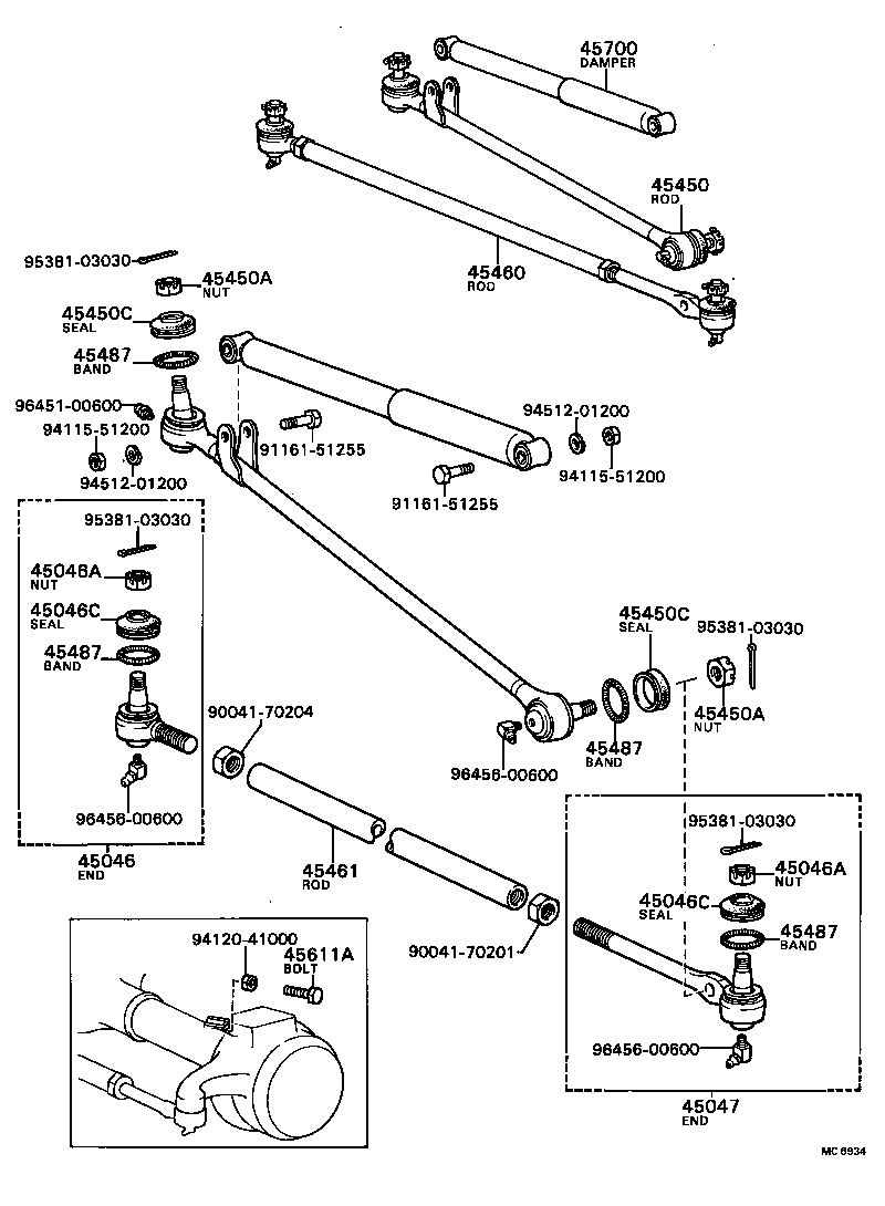  BLIZZARD |  FRONT STEERING GEAR LINK