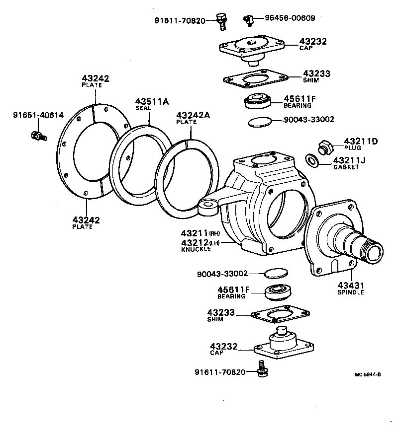  BLIZZARD |  FRONT AXLE ARM STEERING KNUCKLE