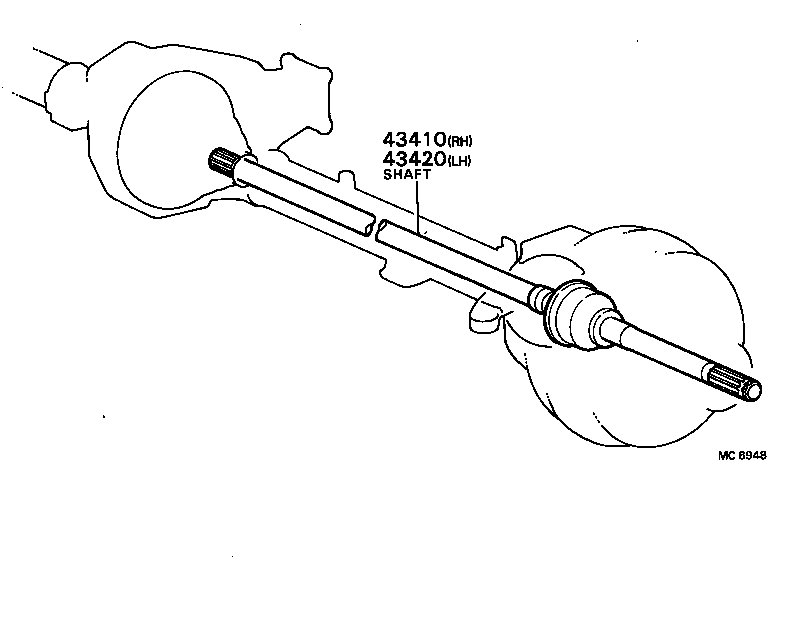  BLIZZARD |  FRONT DRIVE SHAFT