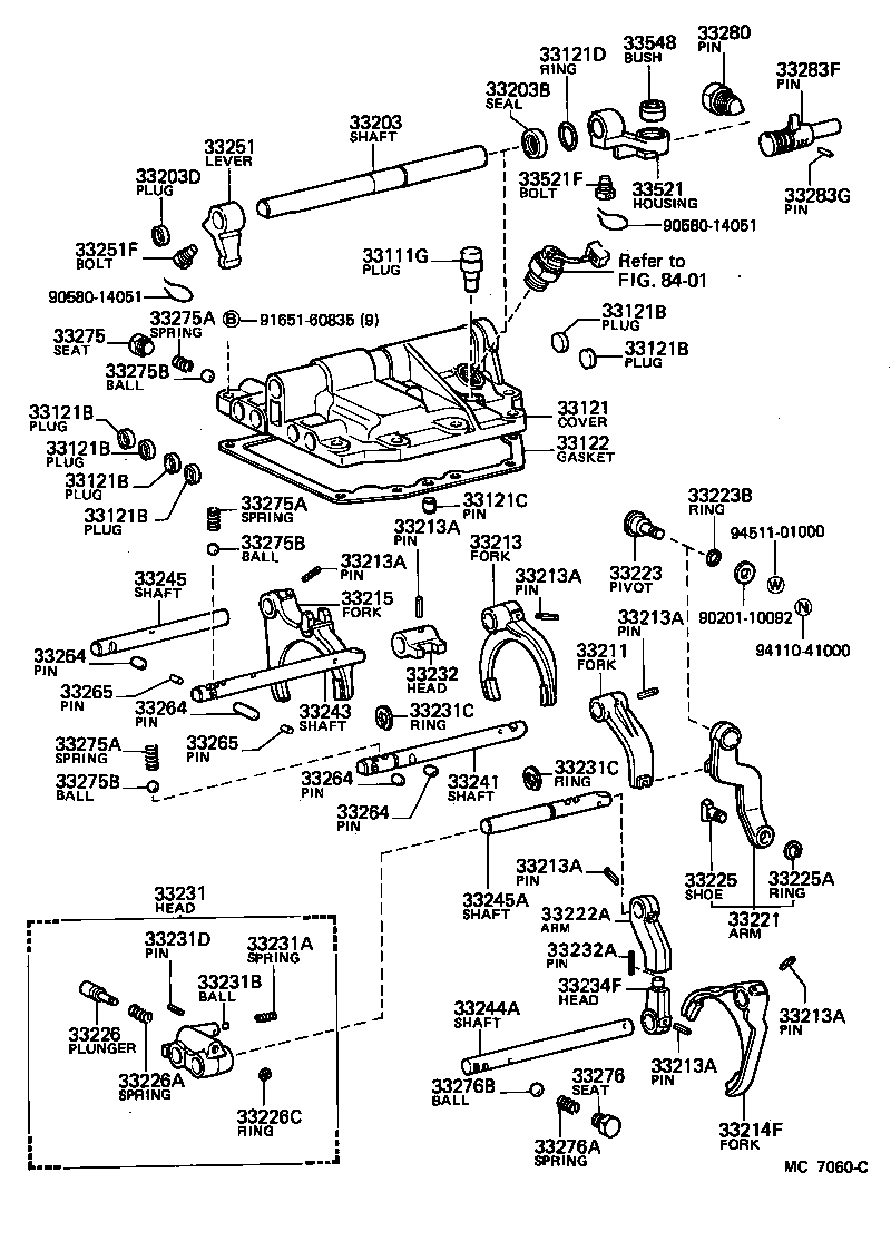  HILUX |  GEAR SHIFT FORK LEVER SHAFT MTM